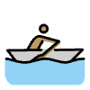 Person Rowing Boat Medium Skin Tone Element from OpenMoji Emoji Set