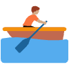 Person Rowing Boat Medium Skin Tone Element from Twemoji Emoji Set
