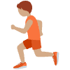 Person Running Medium Skin Tone Element from Twemoji Emoji Set