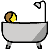 Person Taking Bath Element from OpenMoji Emoji Set