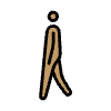 Person Walking Medium Skin Tone Element from OpenMoji Emoji Set