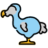 Dodo Element from OpenMoji Emoji Set