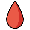 Drop Of Blood Element from OpenMoji Emoji Set