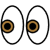 Eyes Element from OpenMoji Emoji Set