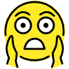Face Screaming In Fear Element from OpenMoji Emoji Set
