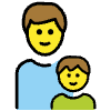 Family Man Boy Element from OpenMoji Emoji Set