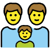 Family Man Man Boy Element from OpenMoji Emoji Set