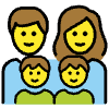 Family Man Woman Boy Boy Element from OpenMoji Emoji Set