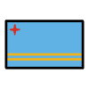 Flag Aruba Element from OpenMoji Emoji Set
