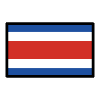 Flag Costa Rica Element from OpenMoji Emoji Set