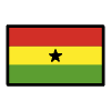 Flag Ghana Element from OpenMoji Emoji Set