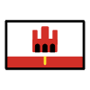 Flag Gibraltar Element from OpenMoji Emoji Set