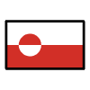 Flag Greenland Element from OpenMoji Emoji Set
