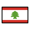 Flag Lebanon Element from OpenMoji Emoji Set