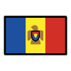 Flag Moldova Element from OpenMoji Emoji Set
