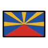 Flag Réunion Element from OpenMoji Emoji Set