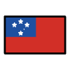 Flag Samoa Element from OpenMoji Emoji Set