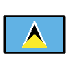 Flag St. Lucia Element from OpenMoji Emoji Set
