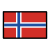 Flag Svalbard & Jan Mayen Element from OpenMoji Emoji Set