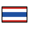 Flag Thailand Element from OpenMoji Emoji Set