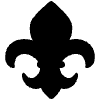 Fleur De Lis High Contrast Element from Fluent Emoji High Contrast Set