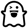Ghost High Contrast Element from Fluent Emoji High Contrast Set