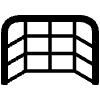 Goal Net High Contrast Element from Fluent Emoji High Contrast Set