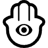 Hamsa High Contrast Element from Fluent Emoji High Contrast Set
