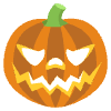 Jack O Lantern Element from EmojiTwo Colors Set