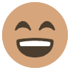 Joyful Emoji Element from EmojiTwo Colors Set
