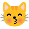 Kissing Cat Element from Noto Emojis Set