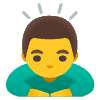 Man Bowing Element from Noto Emojis Set
