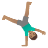 Man Cartwheeling Medium Skin Tone Element from Noto Emojis Set