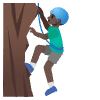 Man Climbing Dark Skin Tone Element from Noto Emojis Set