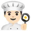 Man Cook Light Skin Tone Element from Noto Emojis Set