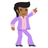 Man Dancing Medium Dark Skin Tone Element from EmojiTwo Colors Set