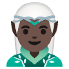 Man Elf Dark Skin Tone Element from Noto Emojis Set