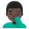 Man Facepalming Dark Skin Tone Element from Noto Emojis Set