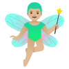 Man Fairy Medium Light Skin Tone Element from Noto Emojis Set