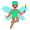Man Fairy Medium Skin Tone Element from Noto Emojis Set