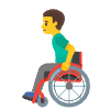 Man In Manual Wheelchair Element from Noto Emojis Set
