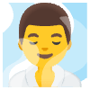 Man In Steamy Room Element from Noto Emojis Set