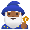 Man Mage Medium Dark Skin Tone Element from Noto Emojis Set