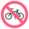 No Bicycles Element from EmojiTwo Colors Set