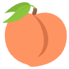 Peach Element from EmojiTwo Colors Set