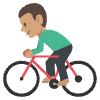 Person Biking Medium Skin Tone Element from EmojiTwo Colors Set