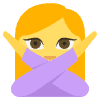 Person Gesturing No Element from EmojiTwo Colors Set