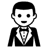 Person In Tuxedo Element from EmojiTwo Black Set