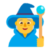 Person Mage Flat Default Emoji from Fluent Emoji Flat Set | Free Download as SVG Vector and Transparent PNG | Streamline emojis