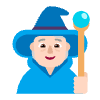 Person Mage Flat Light Element from Fluent Emoji Flat Set